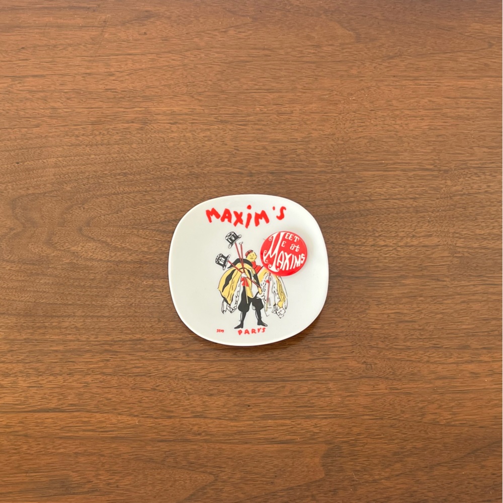 Vintage Maxim’s of Paris Souvenir Plate